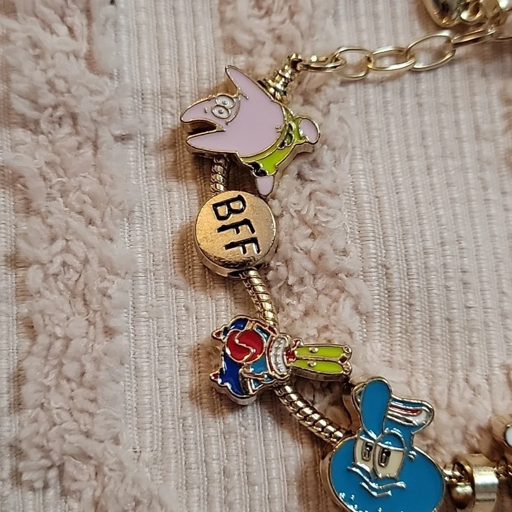SpongeBob SquarePants Charm Bracelet, OS. NWOT.